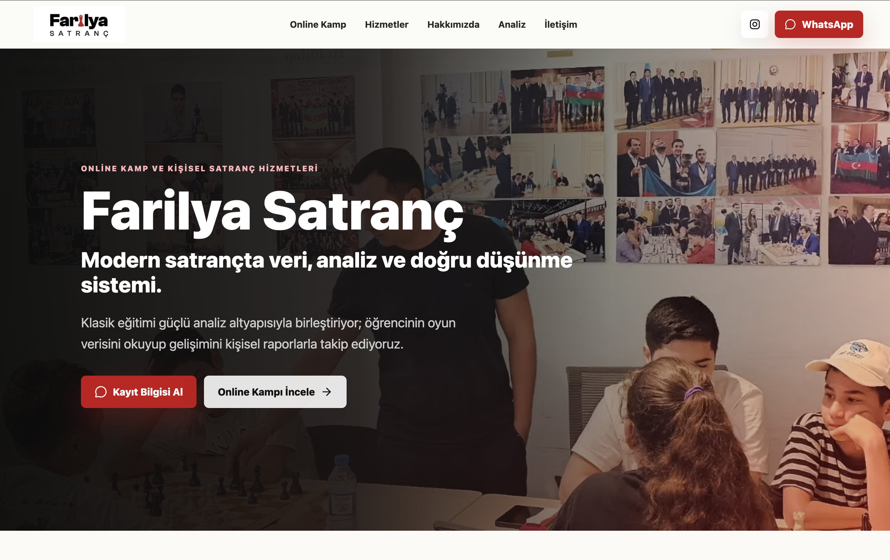 Farilya Satranç web arayüzü